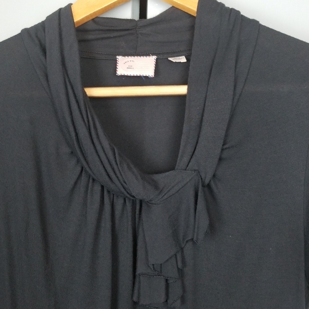 Anthropologie dark gray top size S         *C2 - Picture 2 of 3